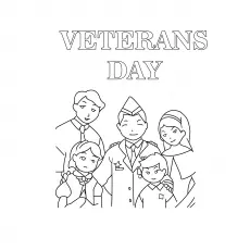 The veterans day military coloring pages