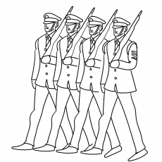 The Veterans Day coloring page
