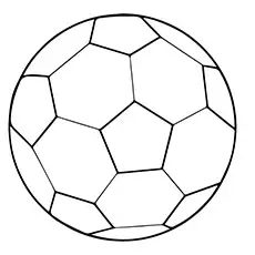 Sheet of soccer ball coloring page