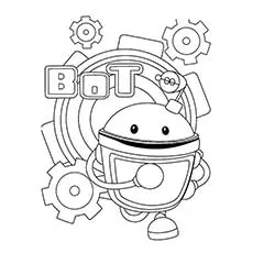 Bot the robot, Team Umizoomi coloring page