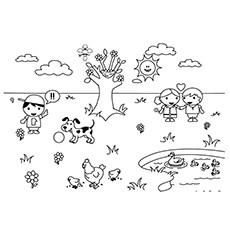 9200 Coloring Pages For Kindergarten Spring  Images