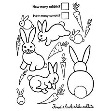 Rabbit coloring page