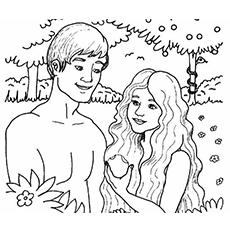 adam and eve drawing