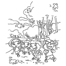 The adventures of little einsteins coloring pages