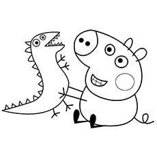 Baby alexander peppa pig coloring pages