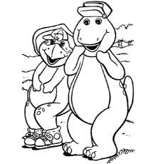 barney and friends coloring pages