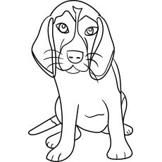 beagle puppy coloring pages