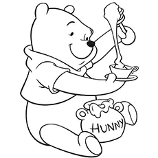 The-bear-eating-honey