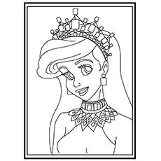 The beautiful princess coloring pages