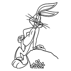 Bunny rabbit coloring page