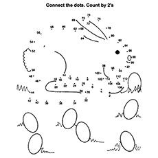 Connect the Numbers to Complete the Pic of Rabbit Coloring Page