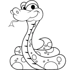 Corn snake coloring page