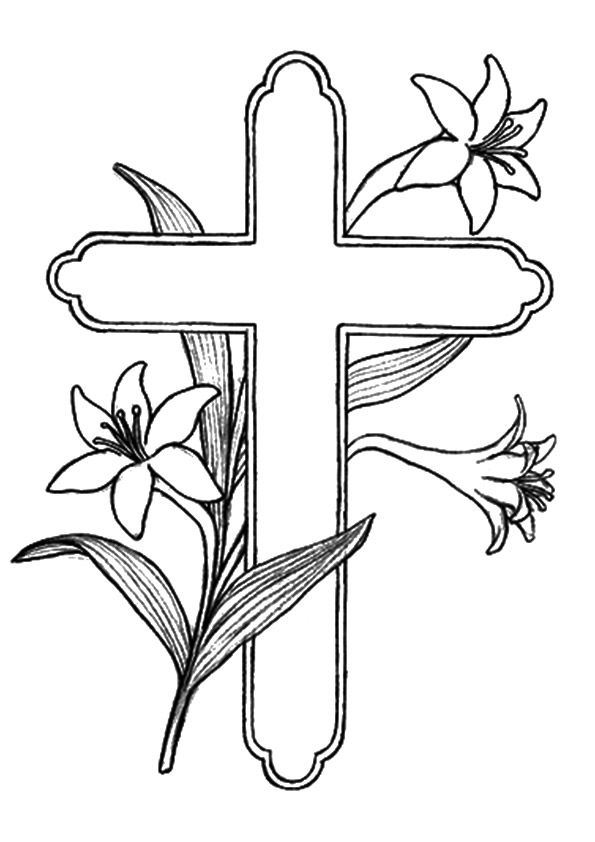 The-cross-with-lilies