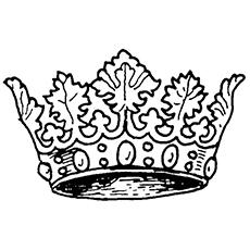 princess crown coloring page