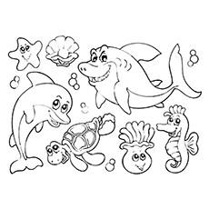 sea creature coloring pages