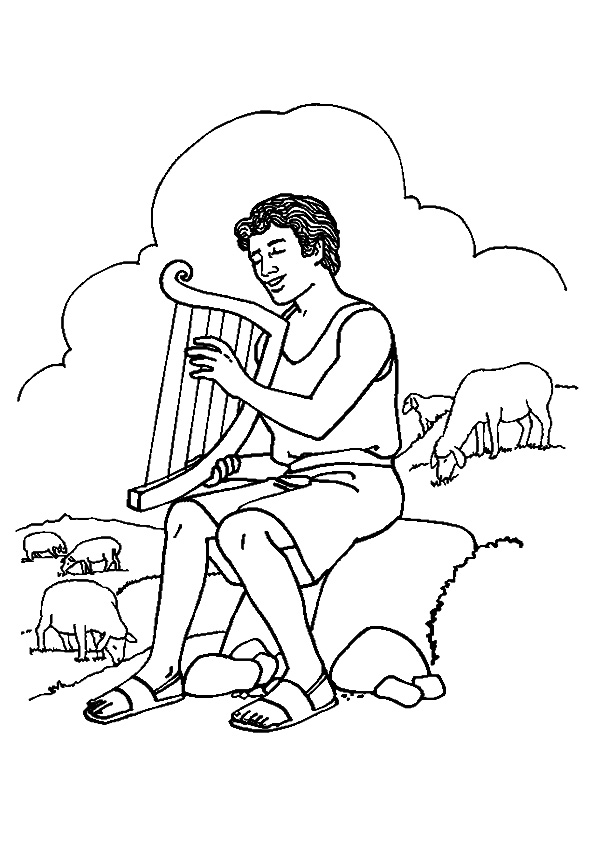 The-david-playing-the-harp