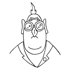 The dr nefario Coloring Pages