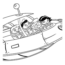 In the rocket little einsteins coloring pages