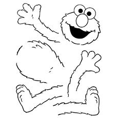 coloring pages of baby elmo