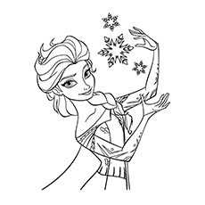 Elsa Princess Coloring Pages
