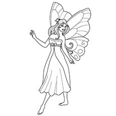 Fairy princess coloring pages