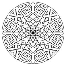 cool geometric coloring pages