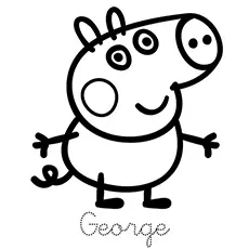 George peppa pig coloring pages