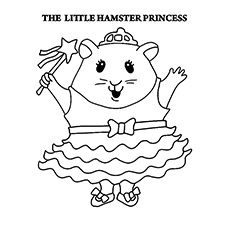 The happy hamster coloring pages