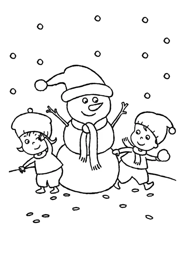 The-kids-playing-with-snowman