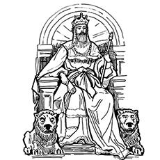 The King Saul Coloring Pages