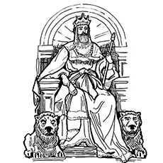 The King Saul Coloring Pages