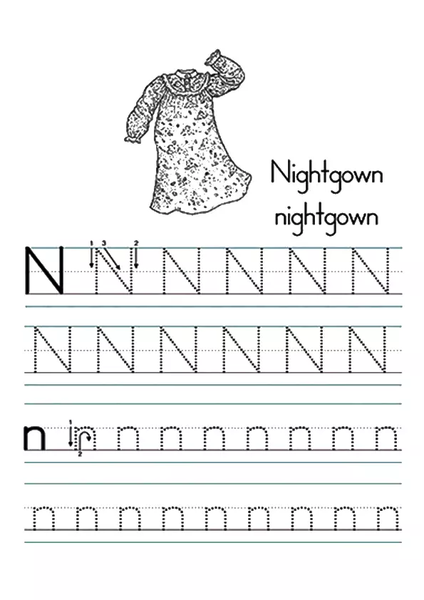 The-letter-n-worksheet