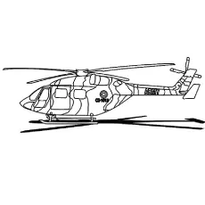 The military helicopter coloring pages