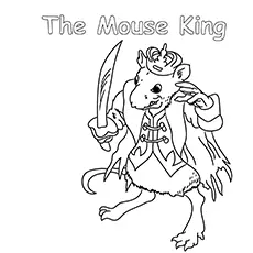 The mouse king in nutcracker coloring pages_image