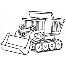 The muck dump truck coloring pages