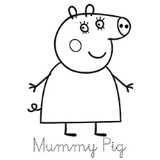 Mummy pig peppa pig coloring pages