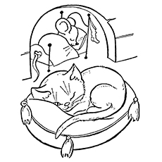 Night before Christmas coloring page