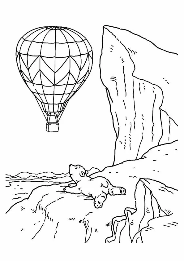 The-polar-bear-watching-hot-air-balloon