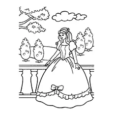 In the castle princess coloring pages
