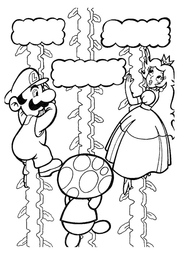 The-princess-peach-and-mario-climbing