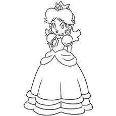 Princess Peach coloring pages 