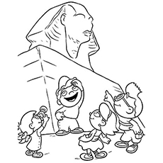 Fun in the pyramids with little einsteins coloring pages
