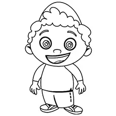 Quincy the little einstein coloring pages