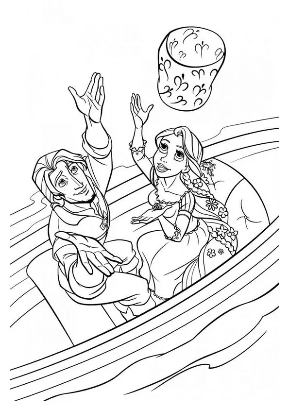 The-rapunzel-and-flynn-launch-the-lantern