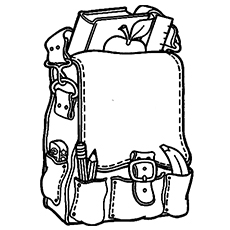 School Bag Coloring Pages