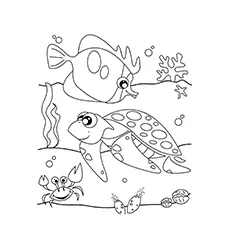 Ocean life coloring page_image