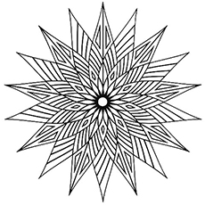 The sharp edged geometric coloring pages