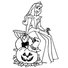 Sleeping Beauty, Disney Halloween coloring page