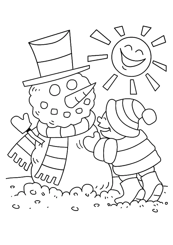 The-sun-and-the-snowman