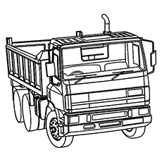 Super Dump Truck coloring page